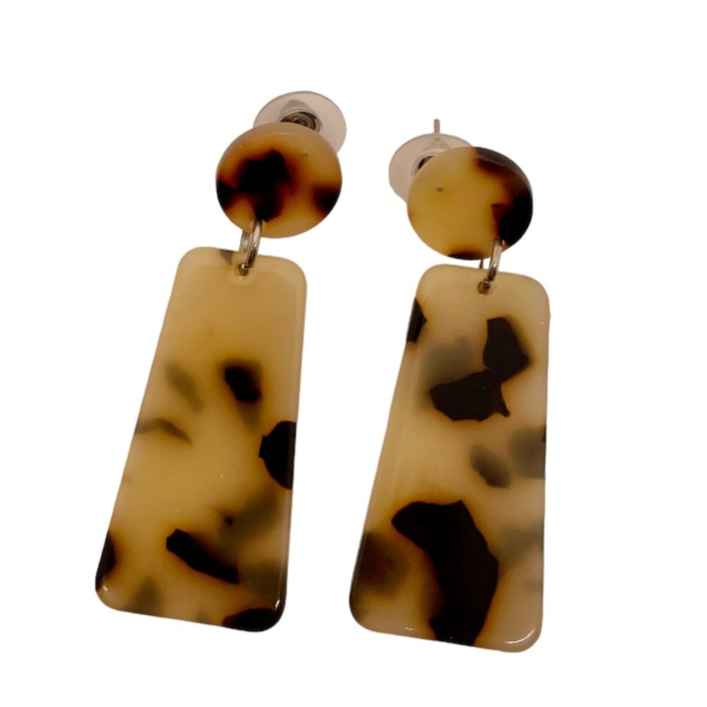✨ FREE Boho Minimal Modern Drop Peasant Art Hipster Chic Hip Tortoise Earrings
